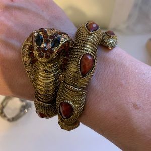Serpent wrap around arm bracelet
